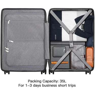 20” Lightweight PC Hardside Carry - On Suitcase - InspiredGrabs.com